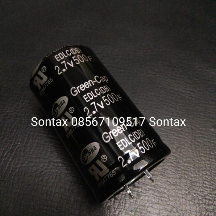 (BACA DESKRIPSI) 2.7v 2,7v 2v7 2.7 2,7 v 500F 500f elco kapasitor capacitor