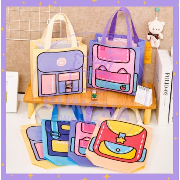 

BW Paper Bag Fabric Tas Belanja Motif Jinjing Premium Uk 22x22 Ulang Tahun S-PO024