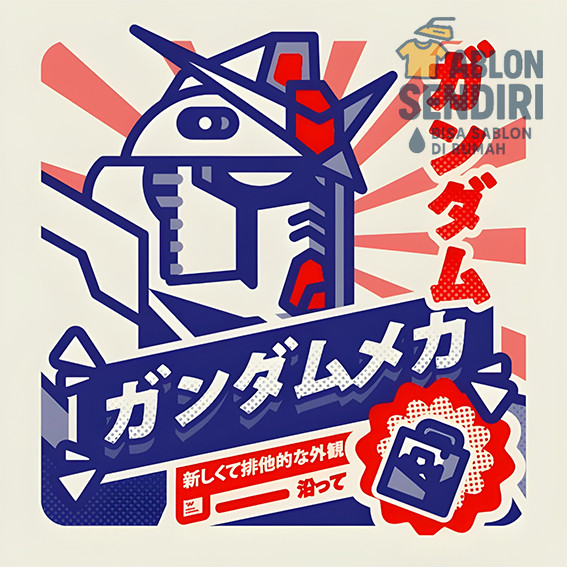 Sablon Gosok - ANIME - Siap Setrika - Sablon Desain Lengkap - Sesuai Gambar UN233