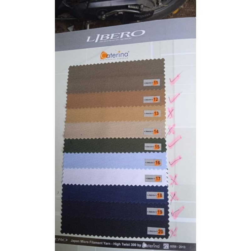 kain Caterina LIBERO by belini bahan seragam setelan dinas lembut