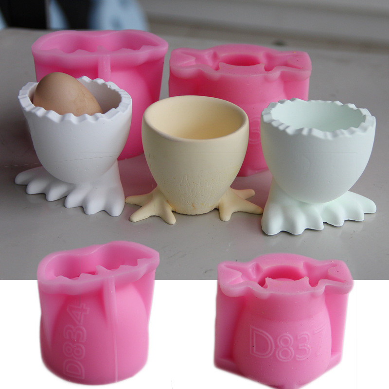 

Easter Egg Tray Mold Beauty Blender Storage Rack Handmade Molds Gypsum Glue Candle Mould Wholesale