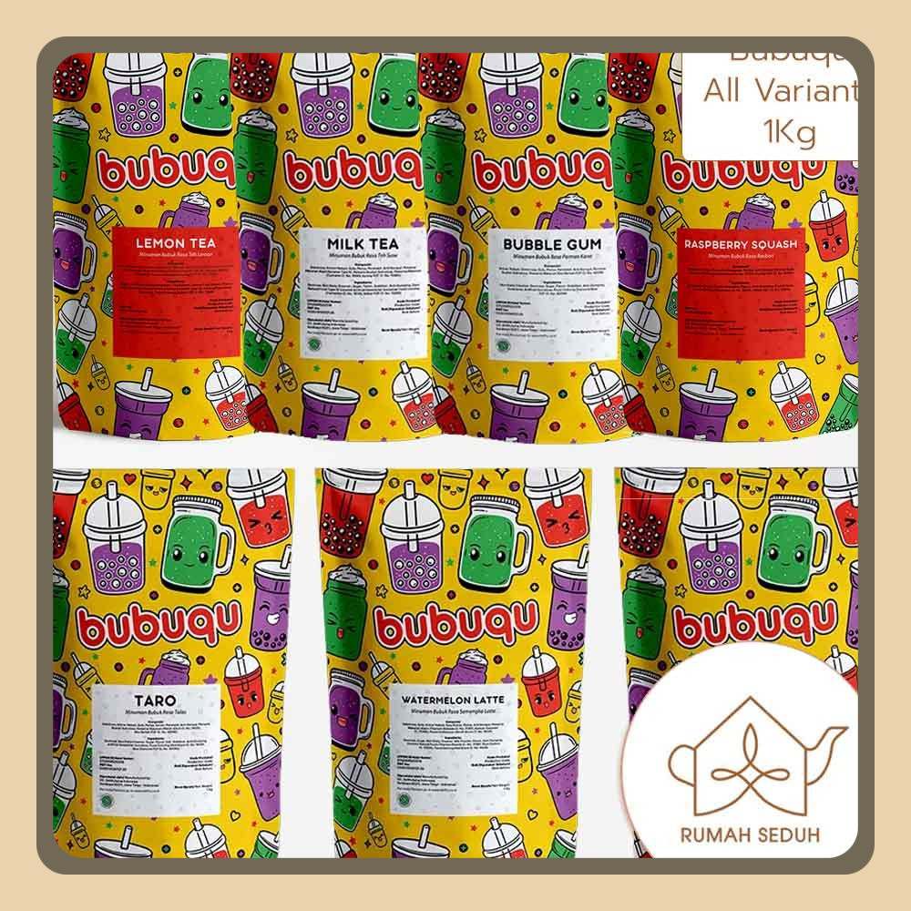 

1Kg Bubuqu All Variants - Minuman Bubuk Milky dan Squash