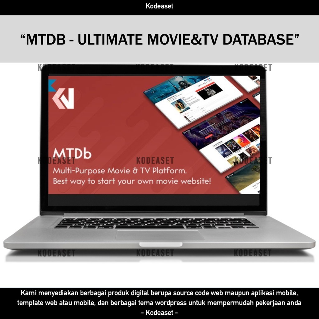 SOURCE CODE APLIKASI WEB MTDB - ULTIMATE MOVIE&TV DATABASE D241 KODEASET