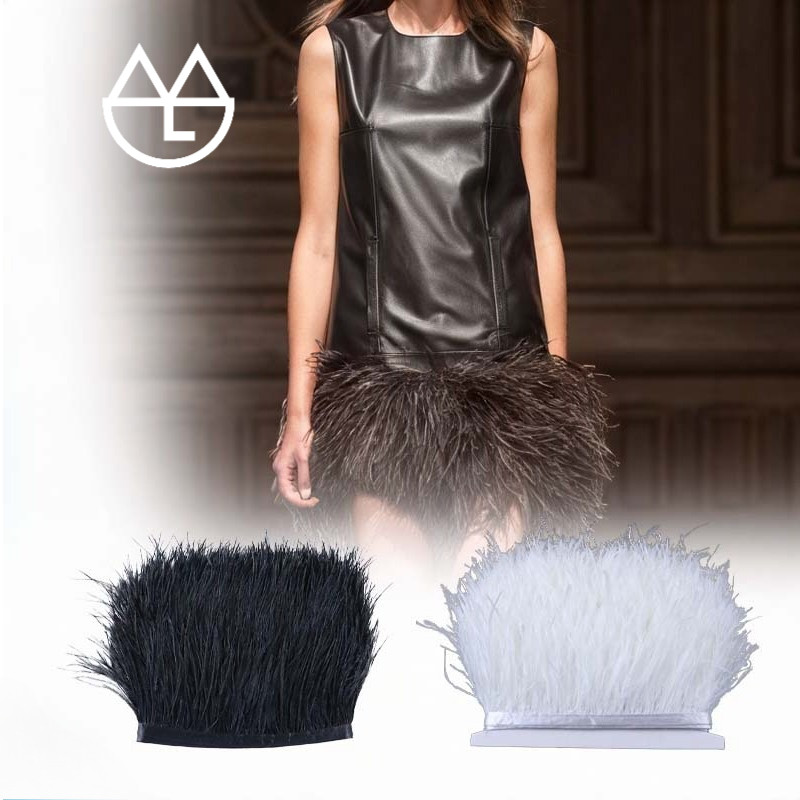 Bulu Ostrich 1 Meter Bulu Ostrich Premium Bulu Bulu Hiasan Baju