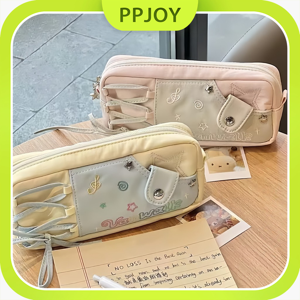

Kotak Pensil Estetika Lucu / Kotak Pensil Cantik Gadis Estetika Korea / Tas Penyimpanan Alat Tulis Siswa Berkapasitas Besar Multifungsi