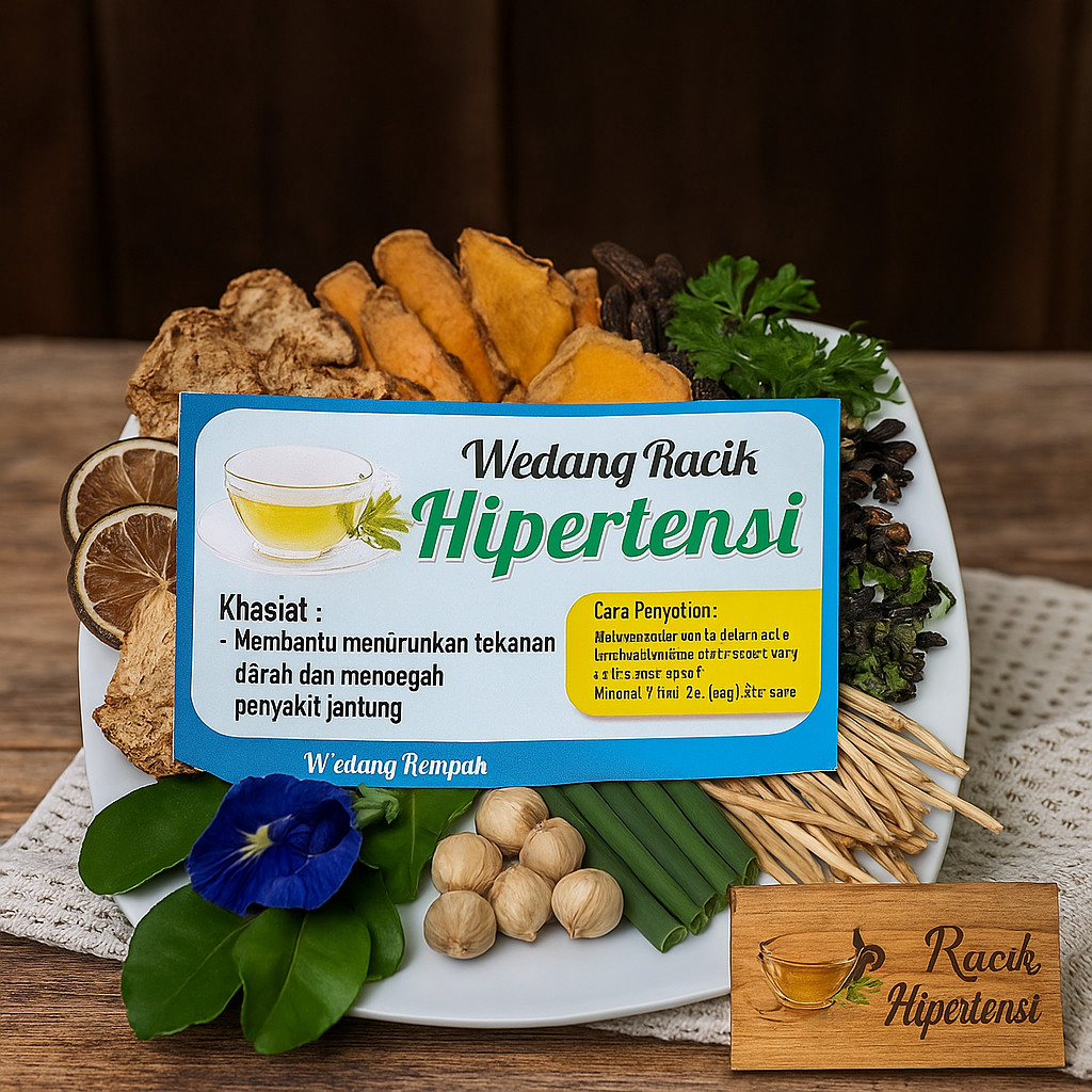 

Wedang Hipertensi – Minuman Herbal Penurun Tekanan Darah Tinggi | Ramuan Tradisional untuk Jaga Kesehatan Jantung | Isi 10 Sachet