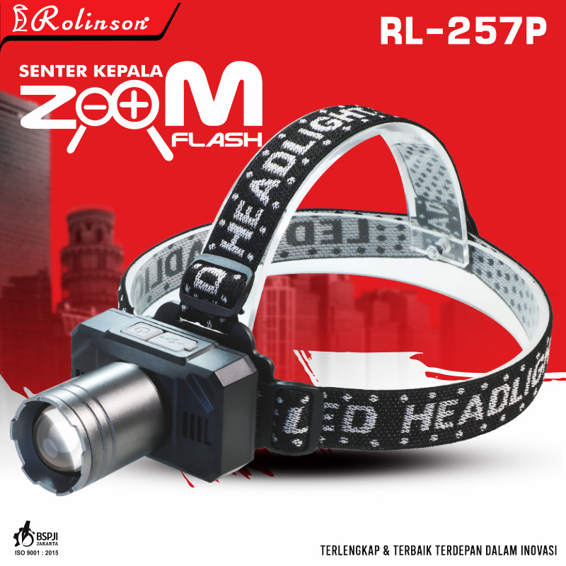 SENTER KEPALA ROLINSON 257P/ 258P | Senter Rolinson Multifungsi Kapasitas 50W