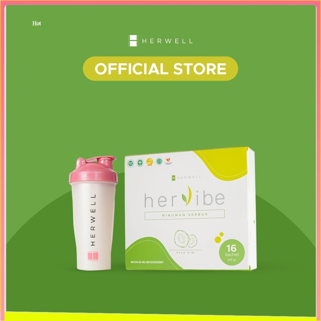 

Herwell - Hervibe + Shaker BPOM HALAL BEST SUPLEMENKU