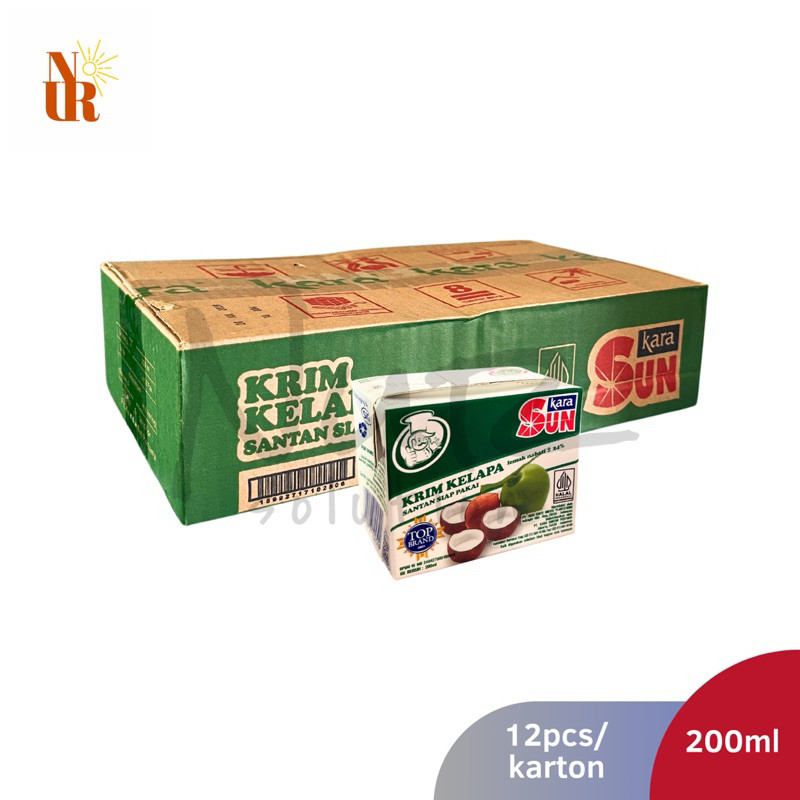 

SUN Kara Santan Kelapa 200ml x 12pcs [Karton]