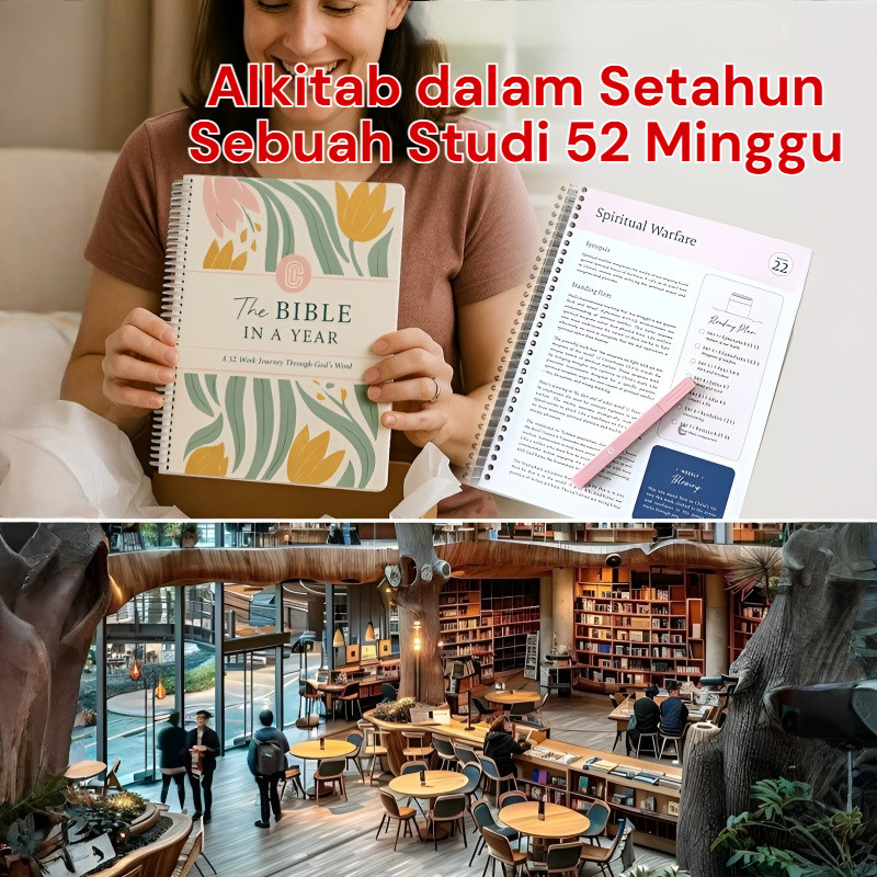 

❤️Alkitab dalam Setahun Perjalanan 52 Minggu Melalui Studi Firman Tuhan/Buku Catatan Suci yang Indah Buku Catatan Utilitas Kantor Buku Catatan Budaya Lingkaran Komoditas