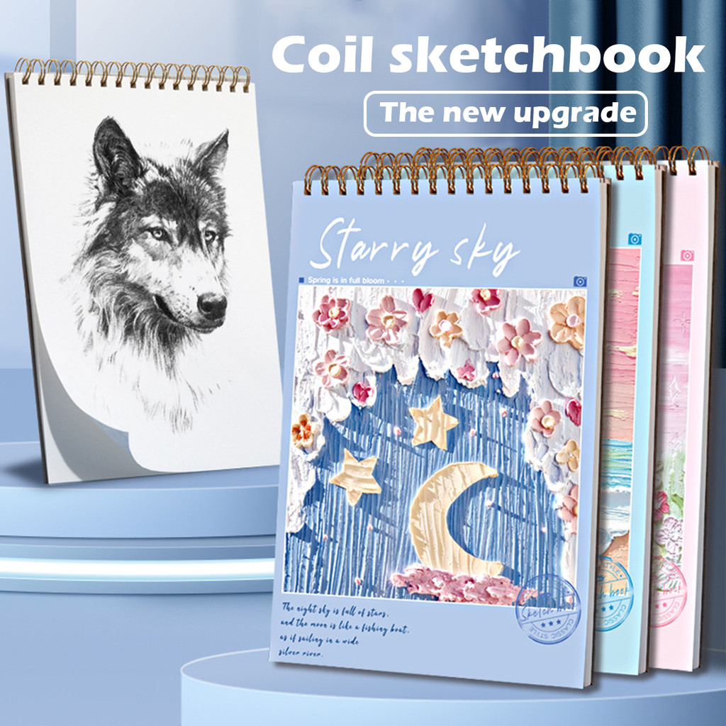

A4/A5/16K Sketchbook 160 GSM Drawing Paper No bleed Supplies for Artist Watercolor Oil Painting Stationery School Ofice Supplies