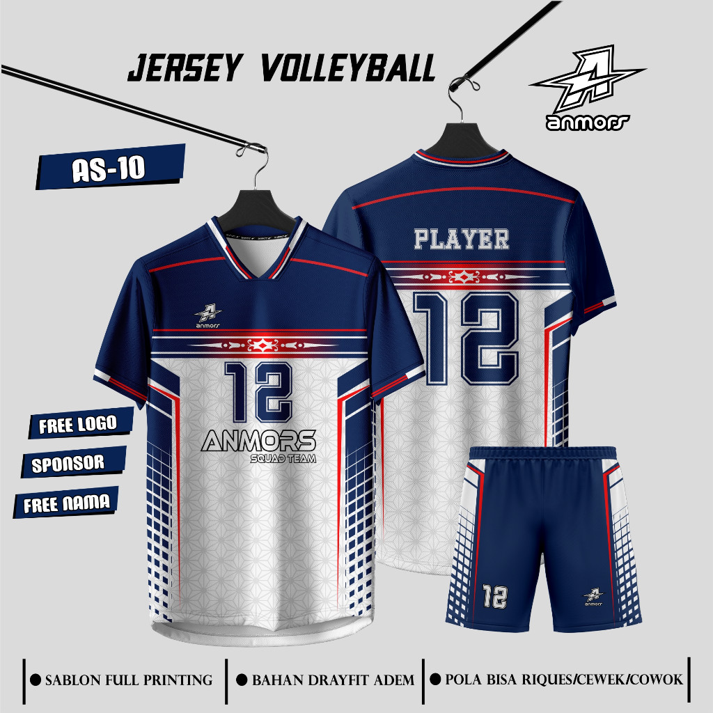 RU72 JERSEY VOLLEYBAL CUSTOM NAMA KAOS VOLI JERSEY PRINTING