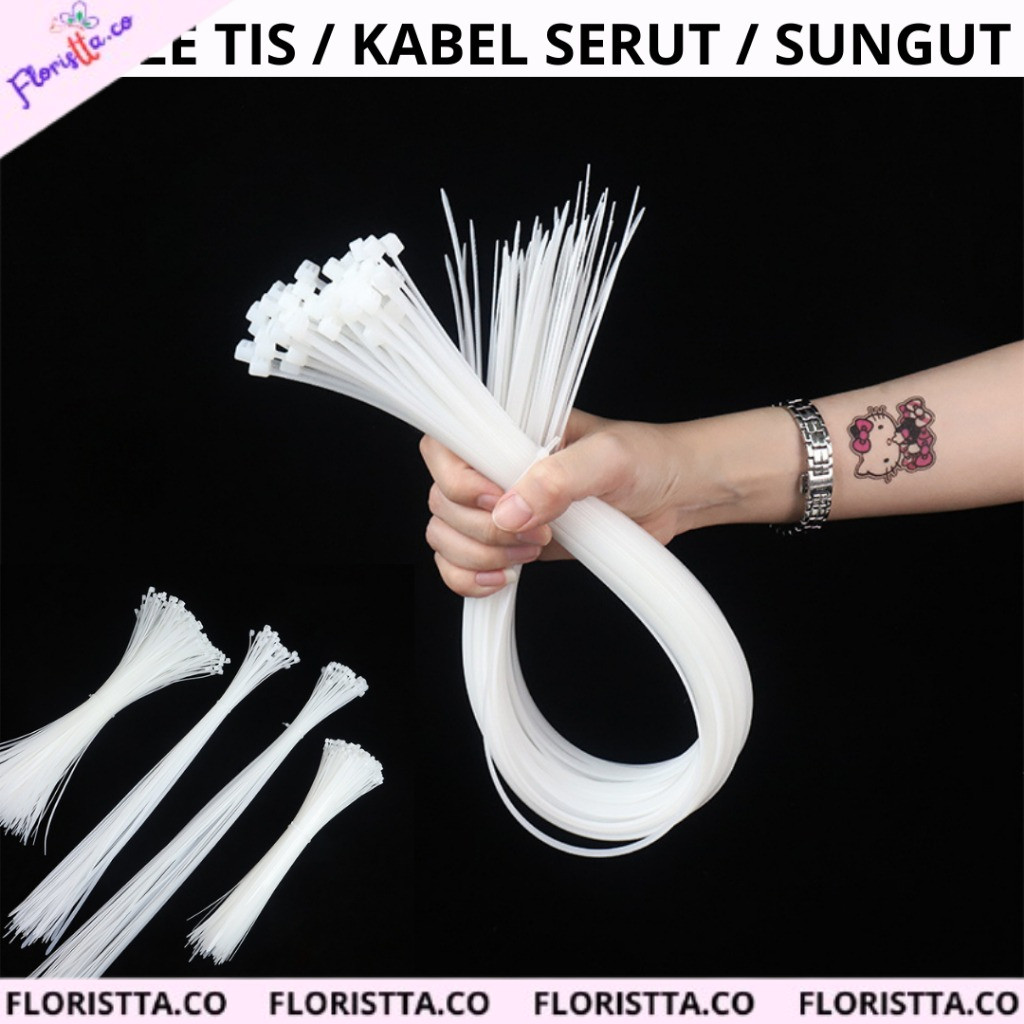 

1 PCS CABLE TIES KABEL TIS TALI SERUT KUMIS KUCING IMPOR