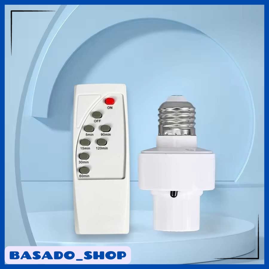 Fitting Lampu Bohlam E26 E27 dengan Remot Kontrol 40W - AMME27