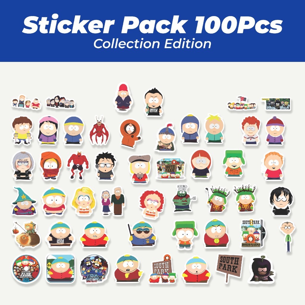 

Hot Sticker Kartun South Park Sticker Lucu Anti Air Stikers Berperekat Waterproof Sticker Decal Buat Motor Helm Buku Journal Koper Casing HP Laptop Botol Minum