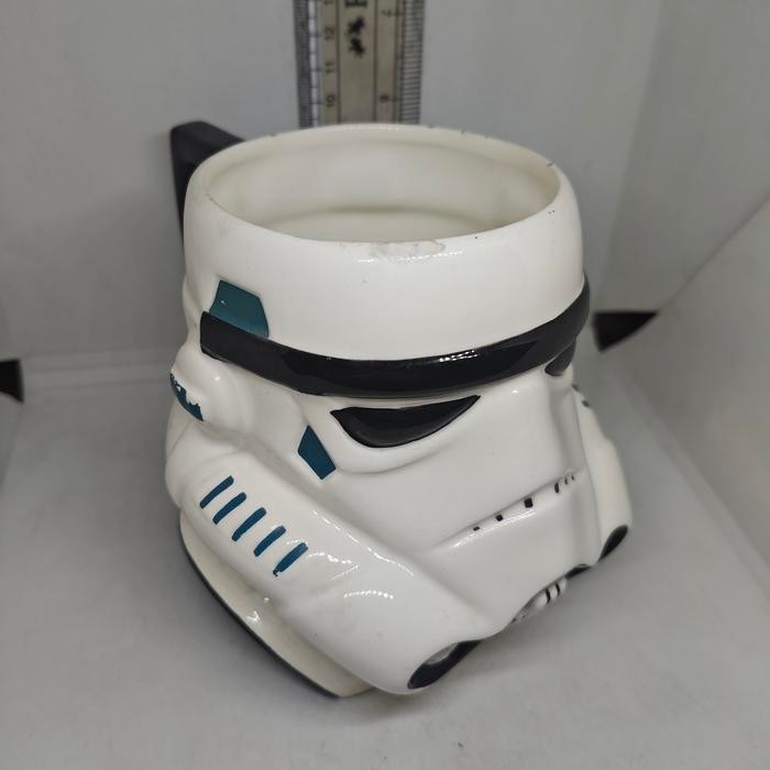 AKO,,, Gelas Mug Keramik Porcelain Star Wars Classic Collectors Series Figural Mug Stormtrooper Orig