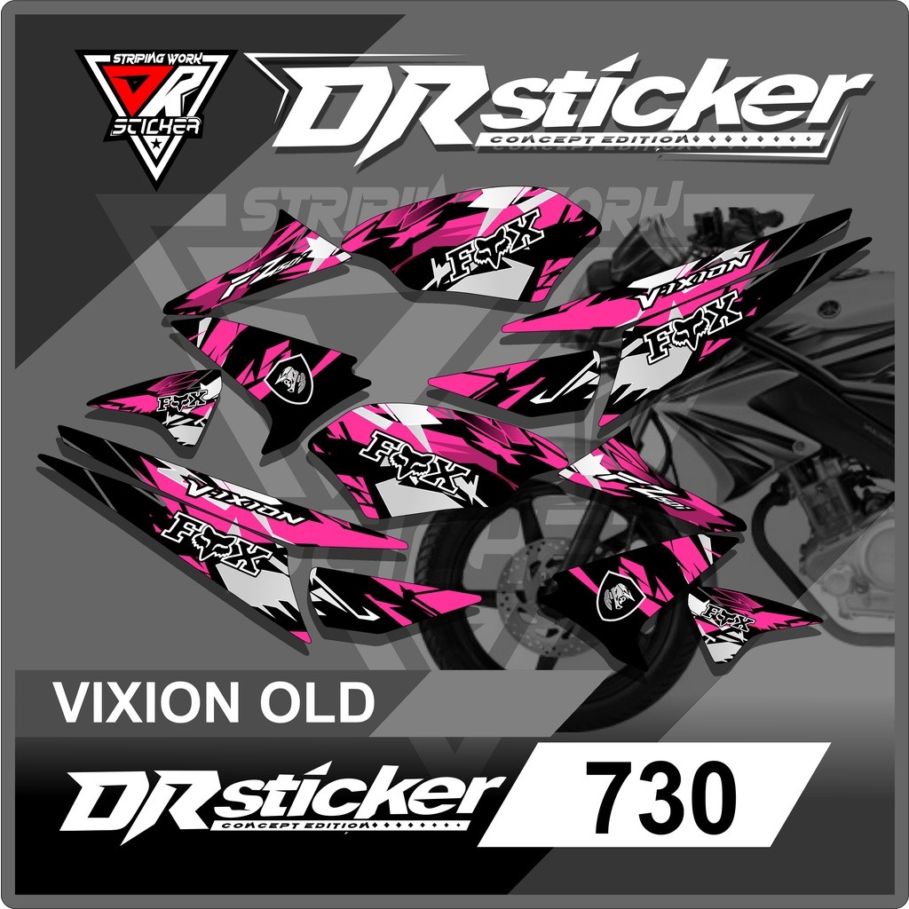 Striping Yamaha Vixion Old - Striping Variasi List Vixion Old Fox Semi full