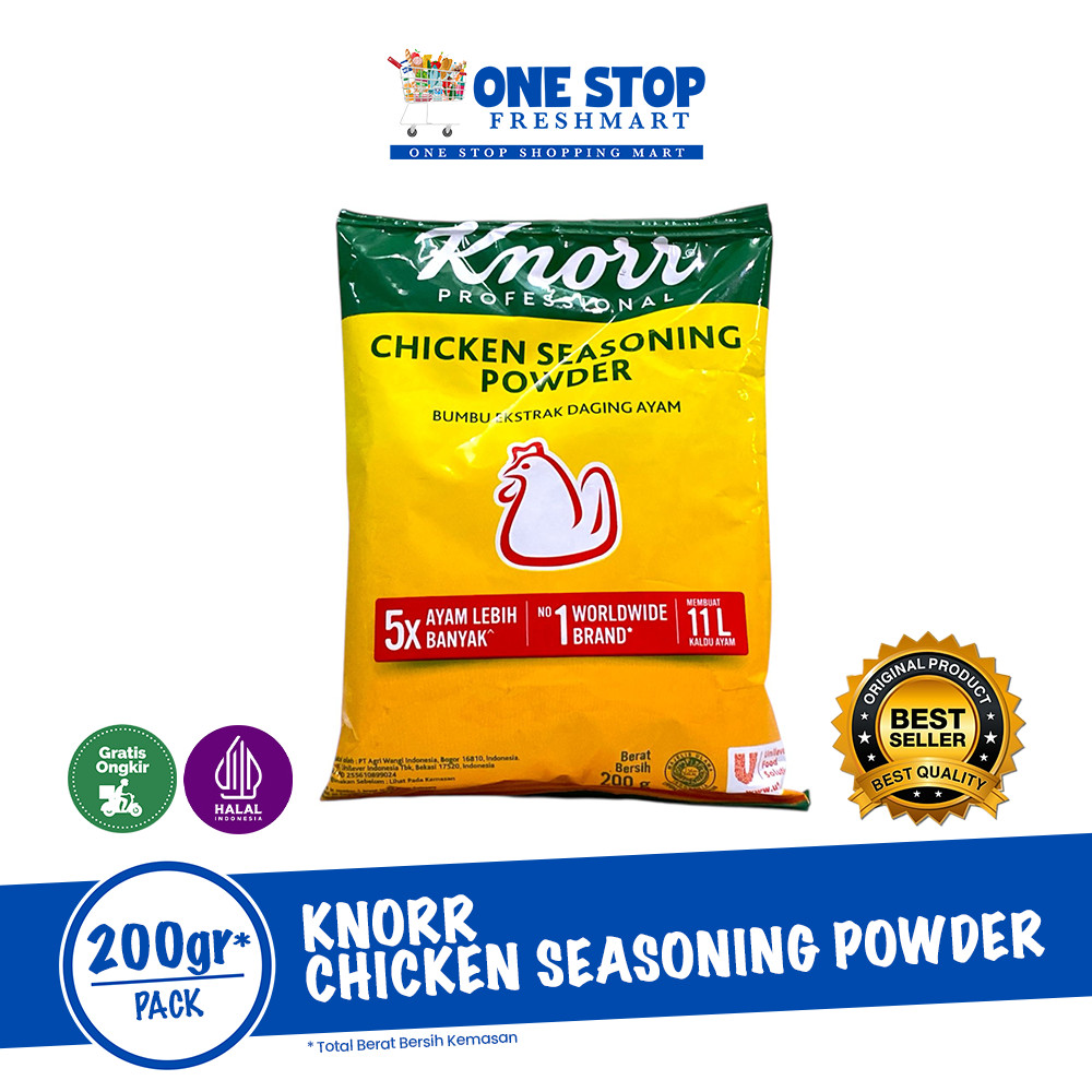 

KNORR CHICKEN SEASONING POWDER 200GR / KNORR BUMBU EKSTRAK DAGING AYAM 200GR