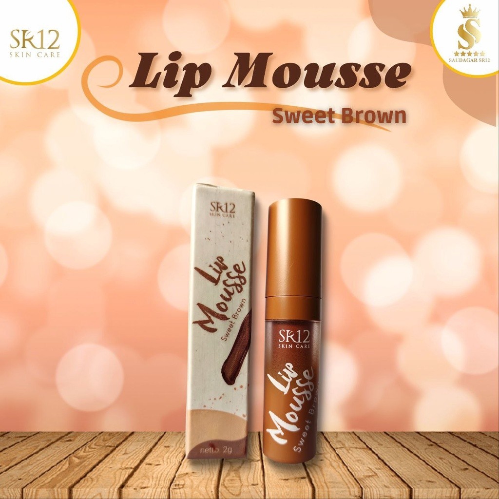 

ASLI 100% Lip mousse sweet brown Sr12 Lipstik Tekstur ringan Tahan lama