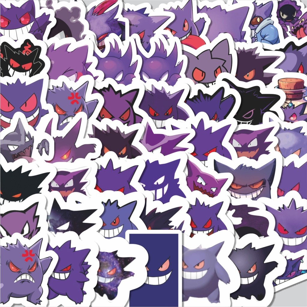 

Stiker Cutting Pack Stiker Kartun Pokemon Gengar Isi 100Pcs Series Aesthetic Lucu Keren Untuk Koper Bahan Vynil