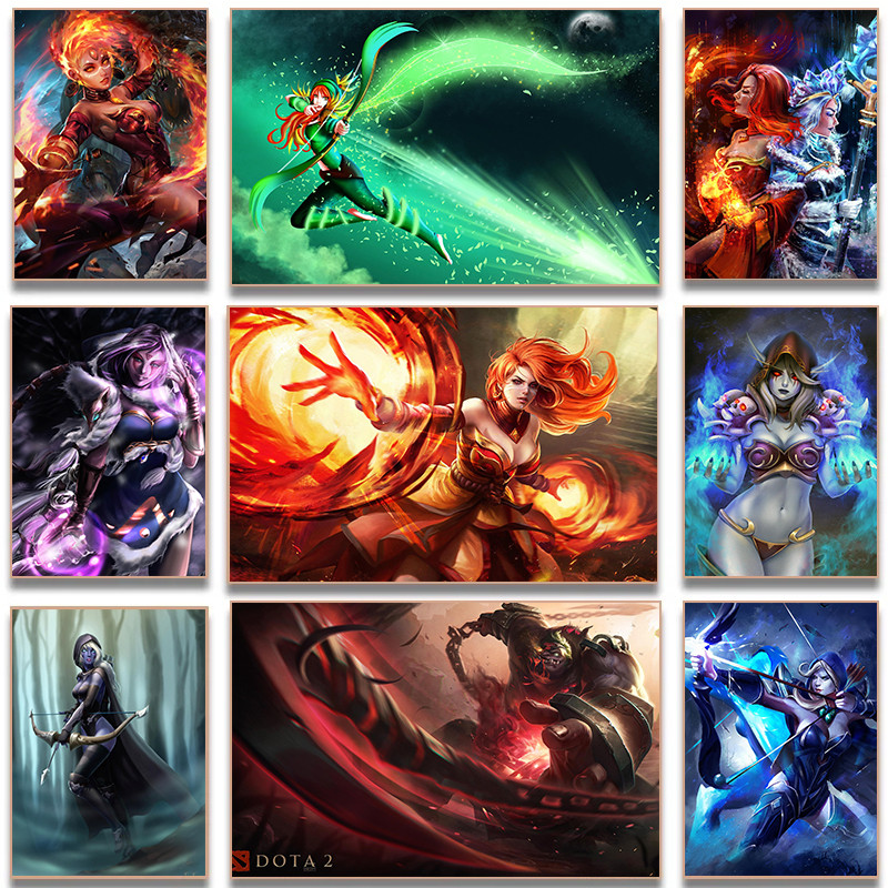 

Pop Animation Dota2 Game Role Science Fiction Poster Canvas Printing Wall Art Picture Living Room Home Decor Player Gift Collect