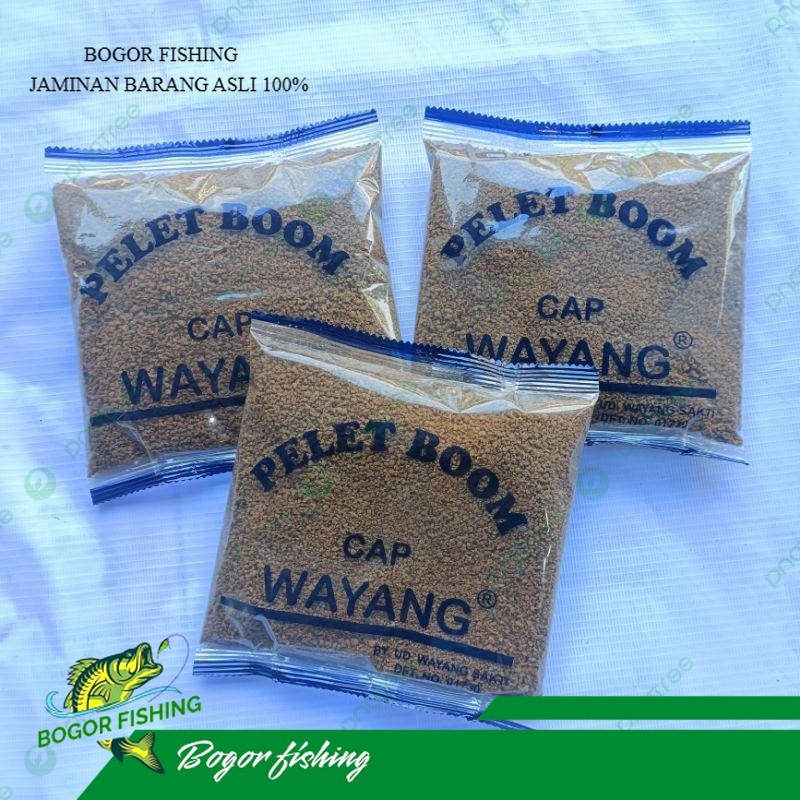 Pelet Boom Cap wayang - Bom kecil - Umpan pelet cap wayang - umpan pancing