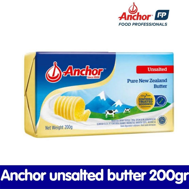 

ANCHOR UNSALTED BUTTER 200GR