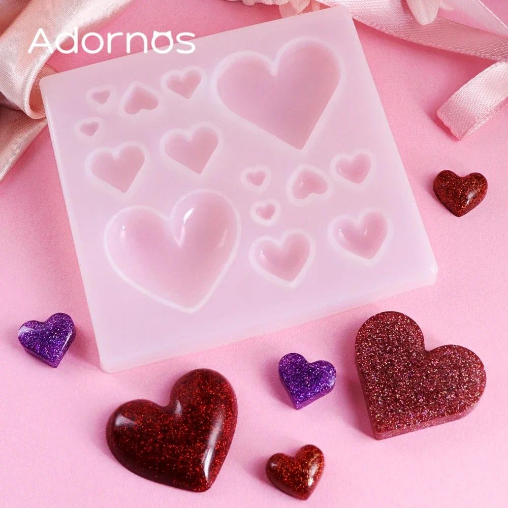 

1pc Multiple Sizes Love Heart Shape Pendant Silicone Mold Crafts Silicone Mold DIY Candle Gifts Jewelry Making