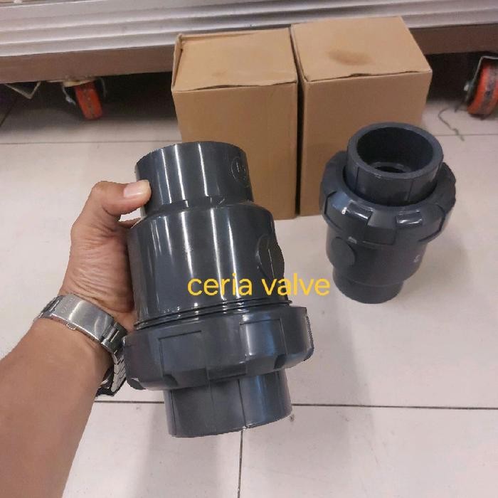 Ball Check Valve Pvc Single watermur 2.1/2" inchi / Single Ball check valve pvc 2,5" inchi