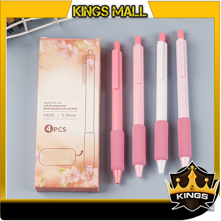 

Kings - 6647 Alat Tulis Pulpen / Black Ink Gel Pen / Pulpen Gel Lucu / Stationery Office Supplies / Gel Pen With Finger Protection