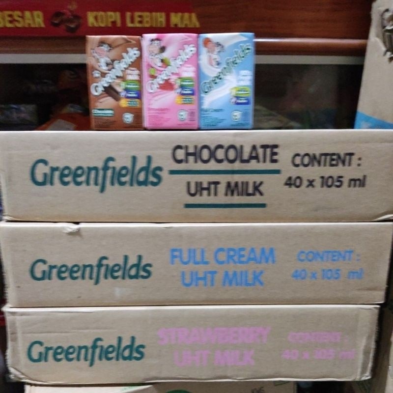 

Greenfields UHT milk 105ml per dus isi 40 pcs