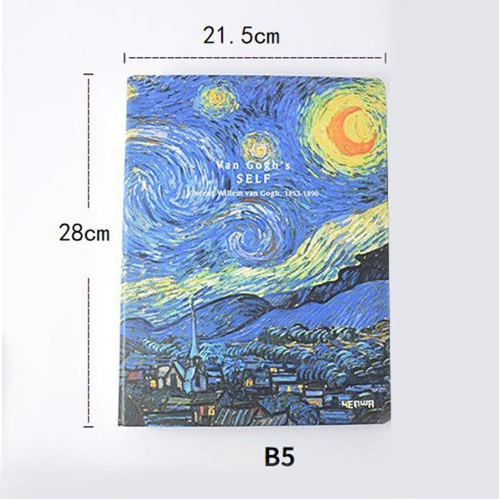 

Binder B5 Vangogh, Vintage dan Time - Van Gogh