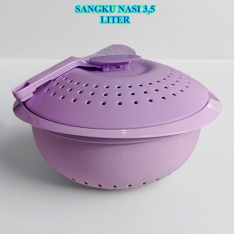 SANGKU NASI 3,5 LITER / Wadah Ceting Nasi Bulat Tempat Nasi Plastik