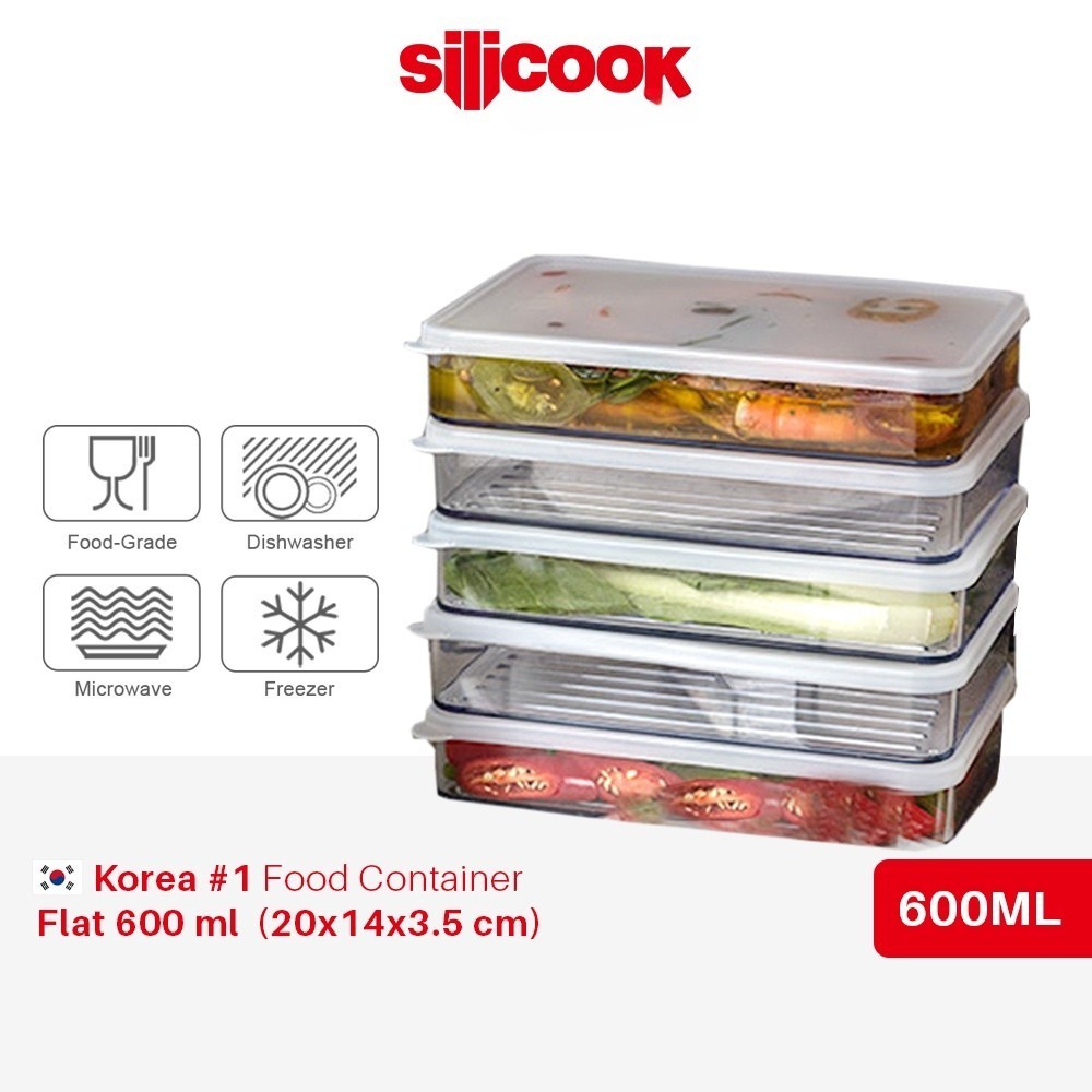 Silicook Food Container Flat 600ml - Food Container