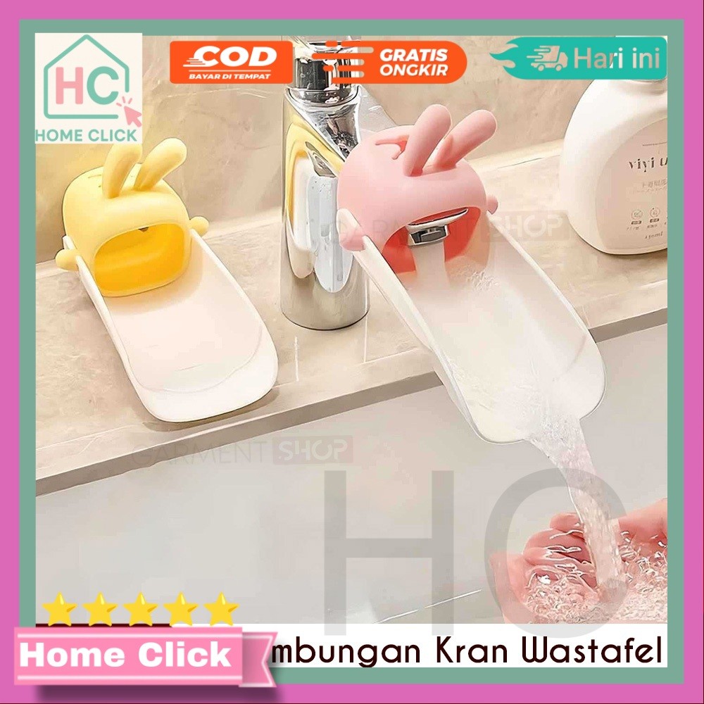 Penyambung Kran Cuci Tangan Wastafel Silikon Karakter Lucu Pemanjang Kran Faucet Extender