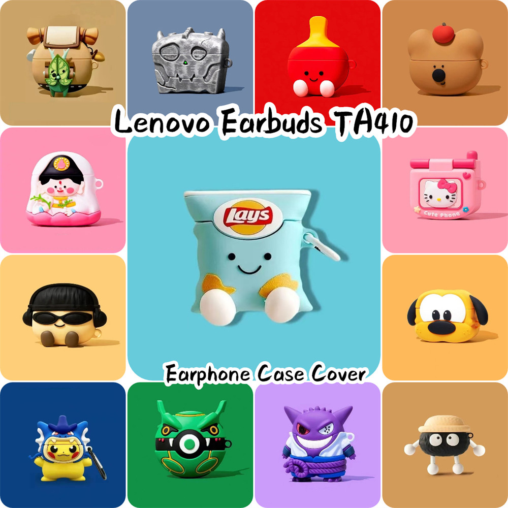 【distinctive】Untuk Lenovo Thinkplus TA410 Case Lucu Kartun Soft Silicone Earphone Case NO.2