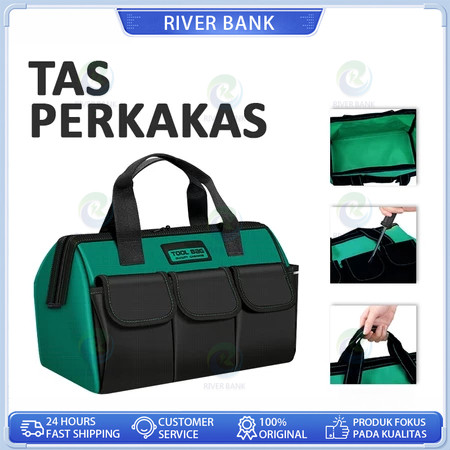 Toolbag 13 inch Kain Oxford Tebal Tas Alat Perkakas Kuat Tas Perkakas Toolkit Tool Kit/Tas Perkakas 