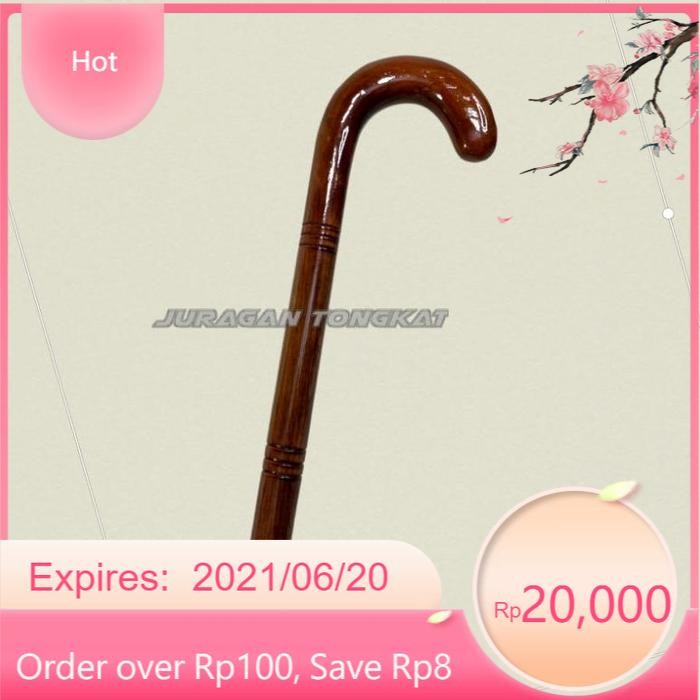Tongkat Kayu Jati Motif Payung Tongkat Jalan Tongkat Kayu Tongkat Orang Tua Tongkat Kayu Motif polos