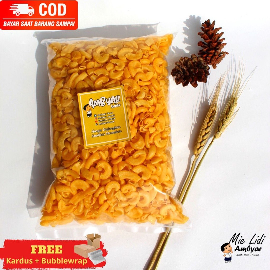 

Aneka Makaroni Macaroni Makroni Mentah Siap Goreng 200gr,500gr,1kg Bantet Mekar Delon Dian