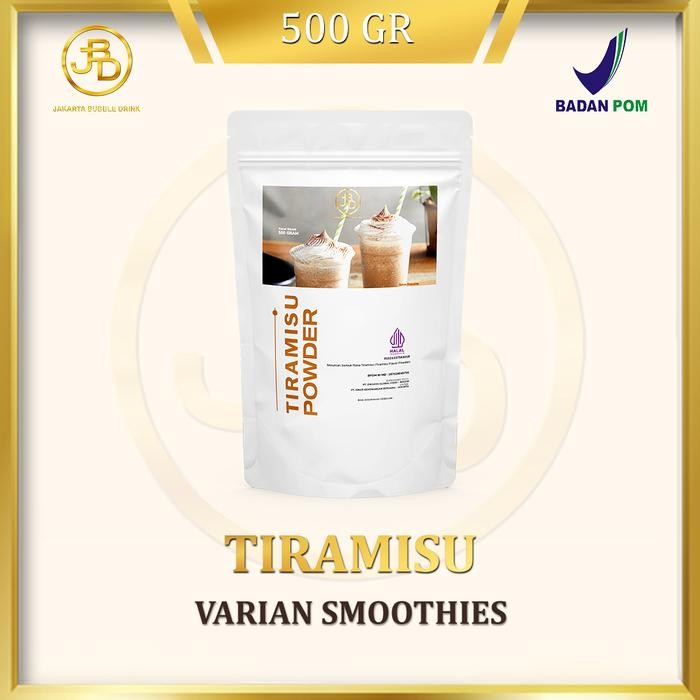 

Terjangkau~[PROMO] Bubuk Minuman Premium Tiramisu 1Kg || Jakarta Bubble Drink - 500 gram