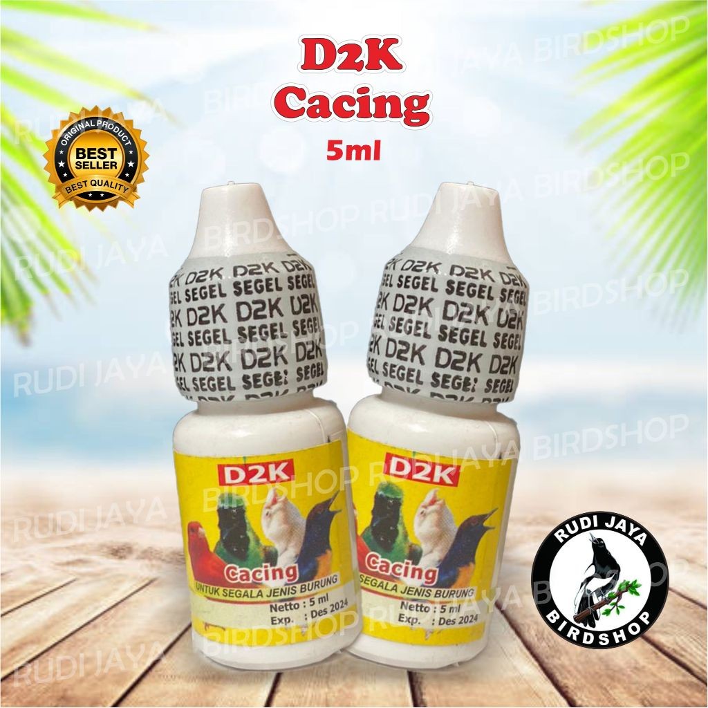 SEDIA CACING D2K VITAMIN OBAT BURUNG SAKIT CACINGAN KURUS NYILET JADI SEHAT GEMUK GACOR BUNYI LINCAH