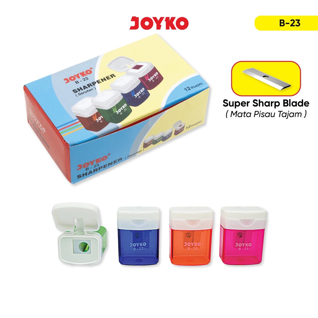 

JOYKO Sharpener Rautan 1 Pack B-23 Isi 12 Pcs