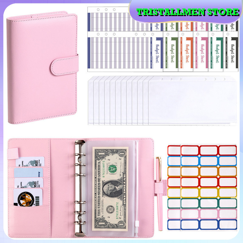 

​​Binder A6 Planner Nabung - Budgeting Organizer Lengkap dengan Ring Buku, Perencana Keuangan Bulanan, Travel Wallet & Sticker Set, Cocok untuk Financial Planner​​