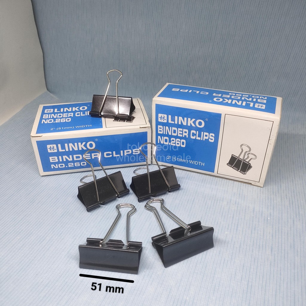 

Binder Clip/Klip Kertas/Penjepit Kertas Linko 260 1 pack isi 12 pcs