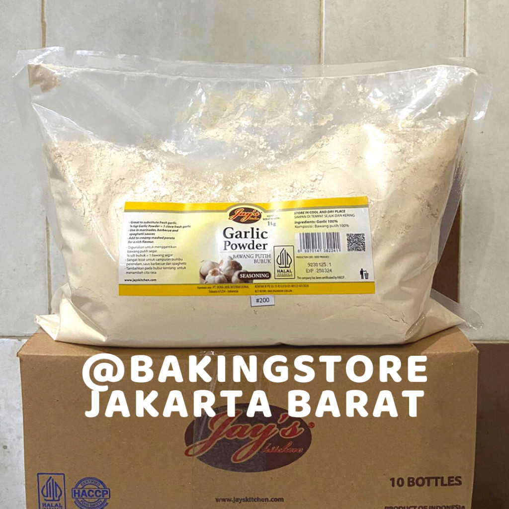 

Jay's Garlic Powder 1 Kg | Bubuk Bawang Putih Jays Halal