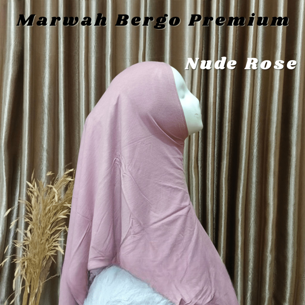 Marwah Bergo Rayon Premium, Hijab Instant Rayon, Bergo Kaos Rayon, Daily bergo rayon, Khimar Rayon, 