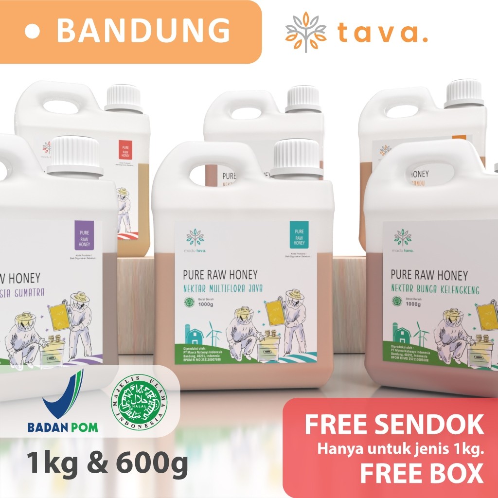 

JAMIN MURAH !!!Madu Asli Murni Tava Grade A Variant Nektar 100% Alami Pure Natural Raw Honey(BISA LANGSUNG ORDER)