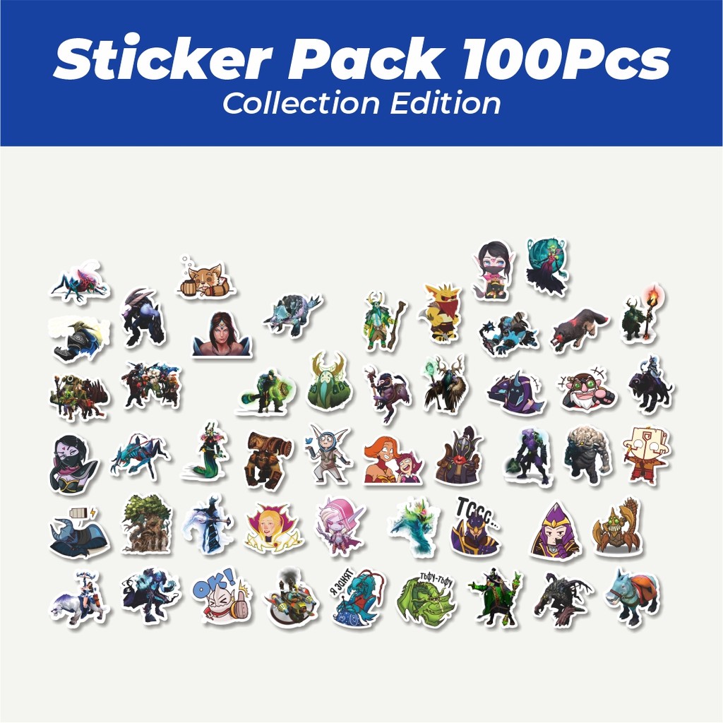 

Hot Stiker Defend Of The Ancient - DOTA Series 5 Lucu Anti Air Stikers Berperekat Waterproof Sticker Decal Buat Motor Helm Buku Journal Koper Casing HP Laptop Botol Minum