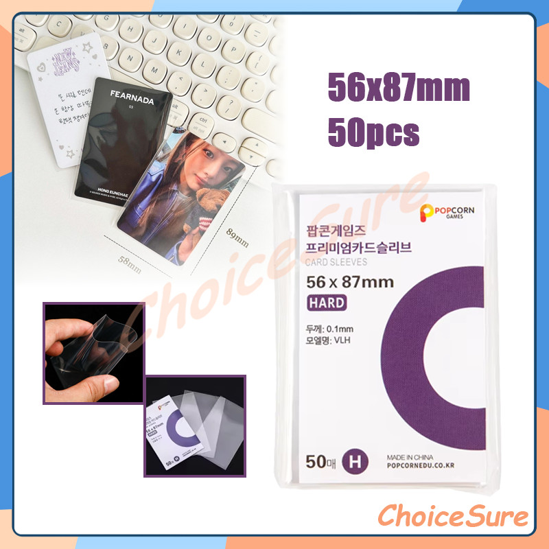 Inner Hard Sleeve Popcorn Hard/Inner Sleeve 50 Lembar Polaroid Photocard 56x87mm/Inner Sleeve Popcor