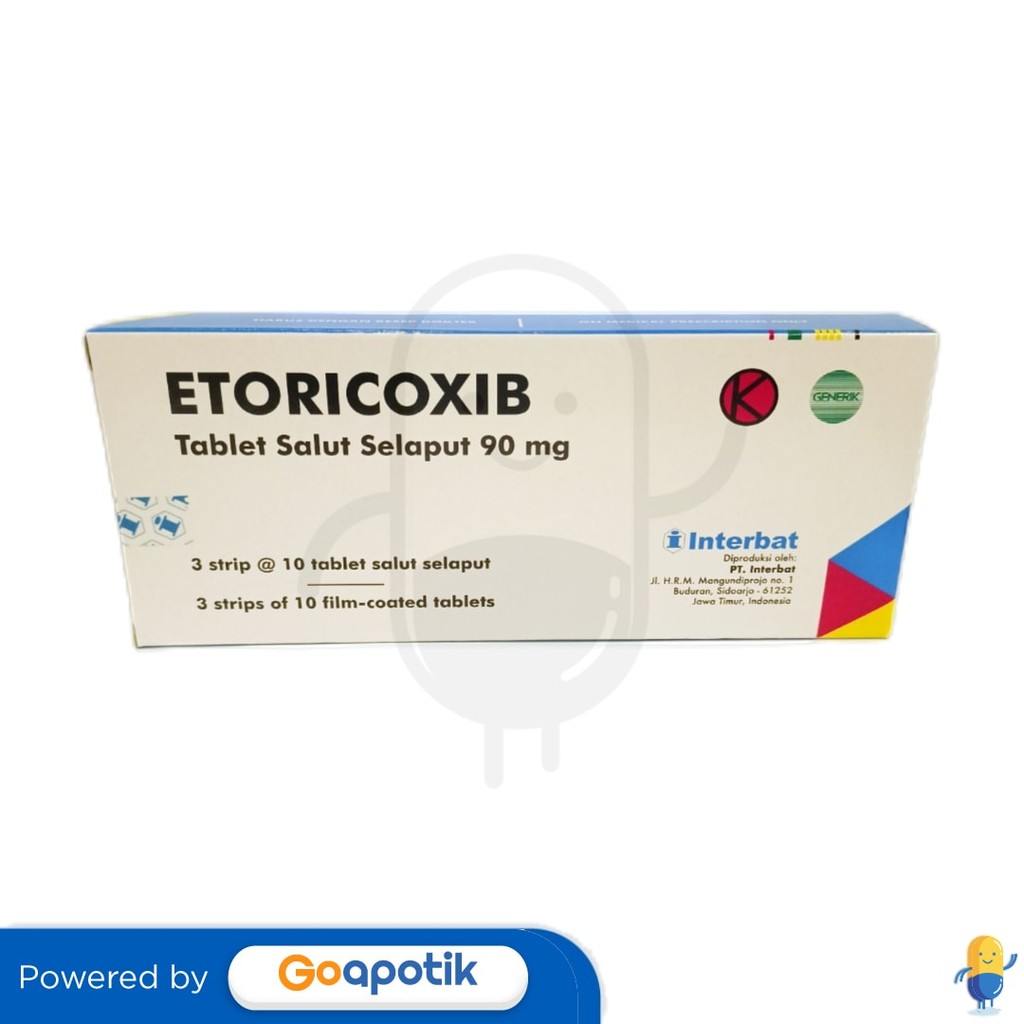 Etoricoxib Interbat 90 Mg Box 30 Tablet
